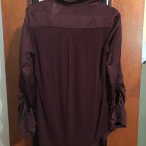 Deep plum colored dress shirt. Size M. NY&CO